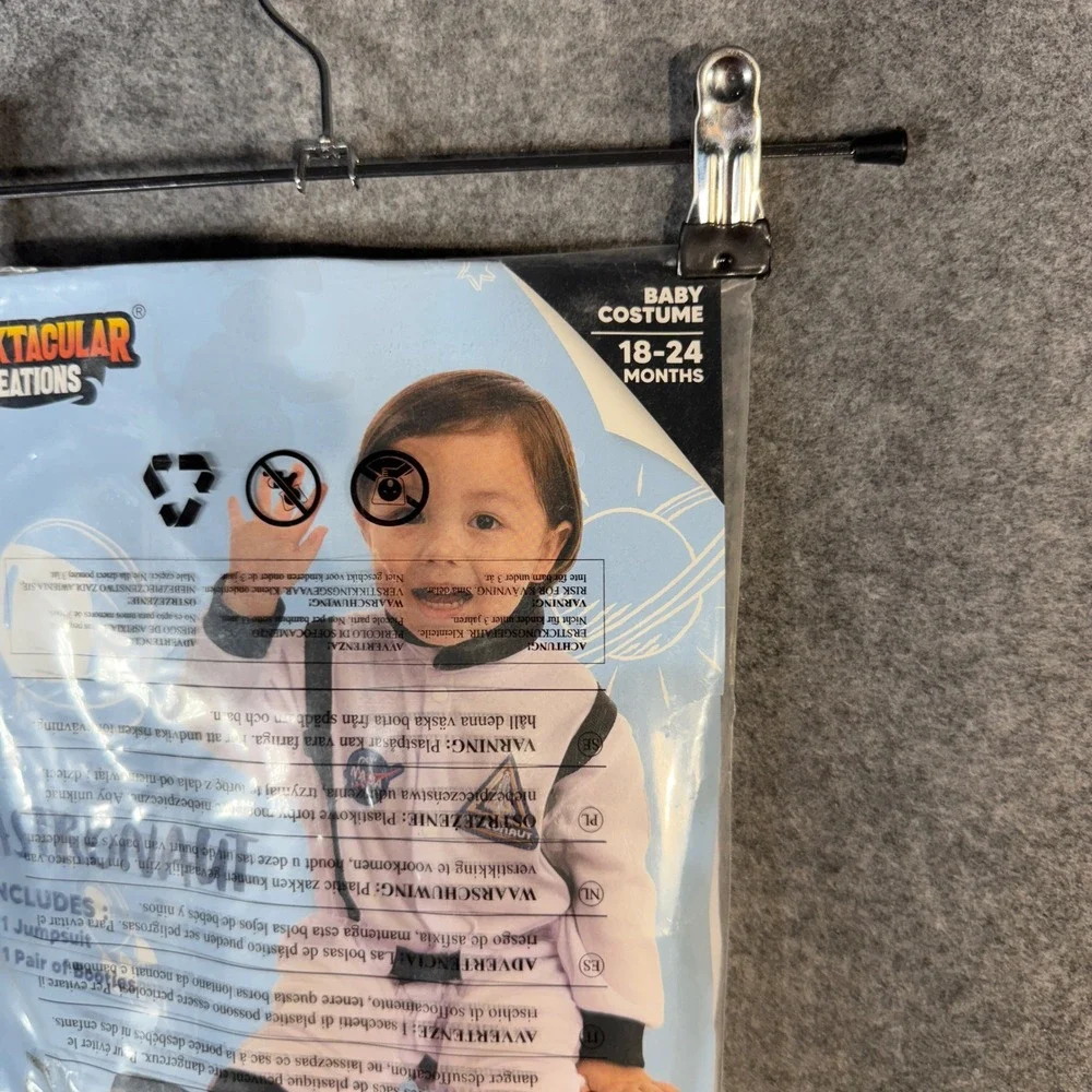 Spooktacular‎ Creations Astronaut Baby Costume 18-24 Months Jumpsuit Booties